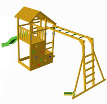 Parque infantil Masgames Teide Escalera Mono