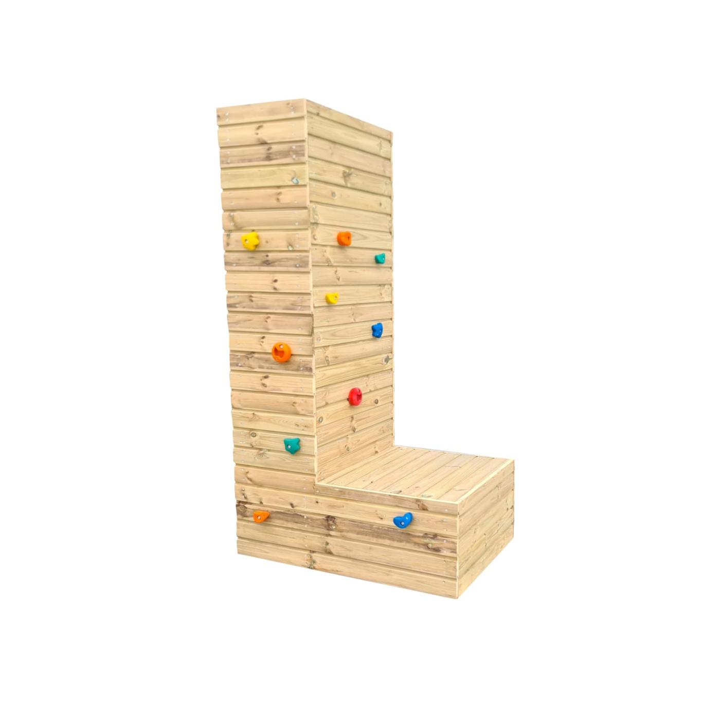 Parque infantil letra gigante de madera rocódromo MASGAMES ALPHAPLAY