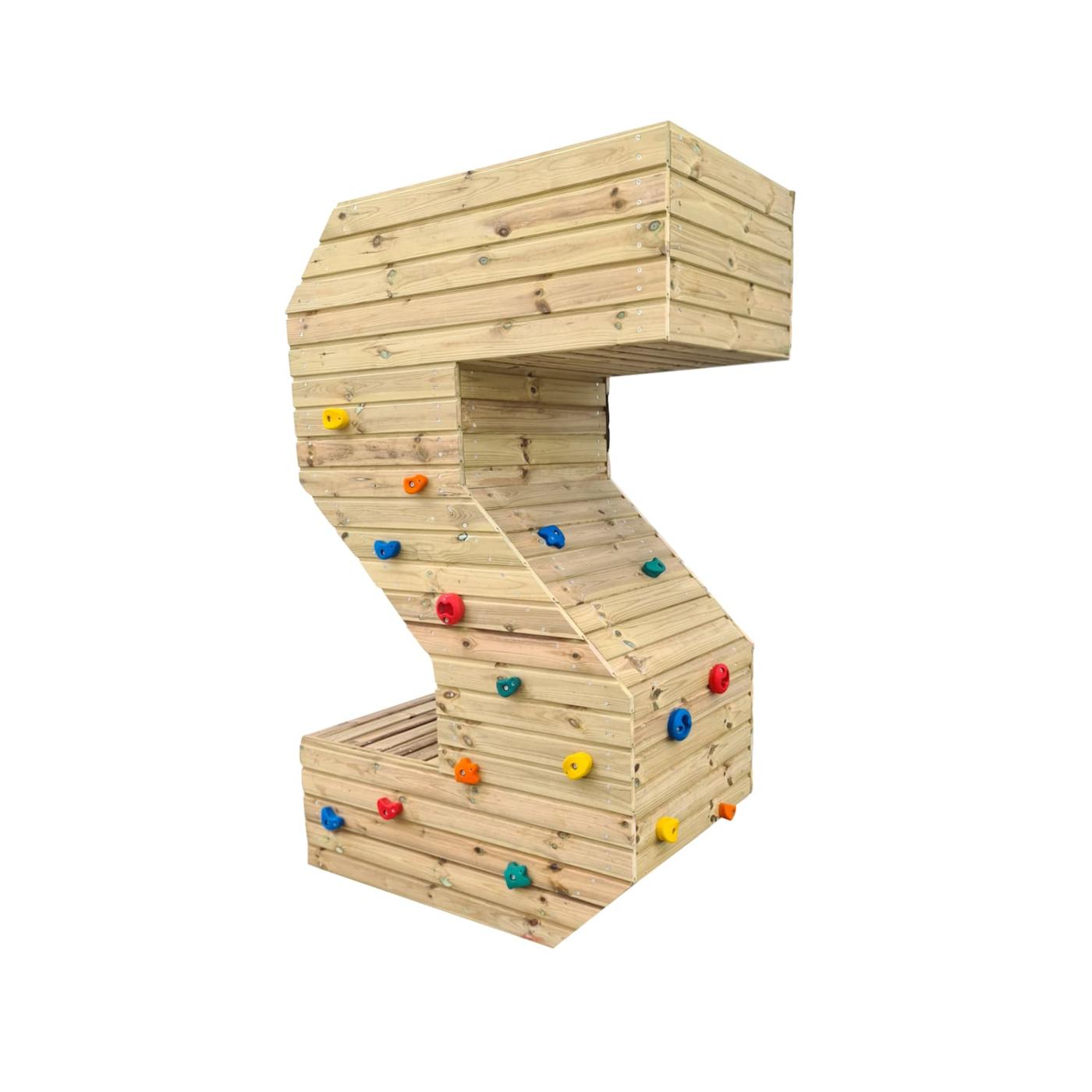 Parque infantil letra gigante de madera rocódromo MASGAMES ALPHAPLAY