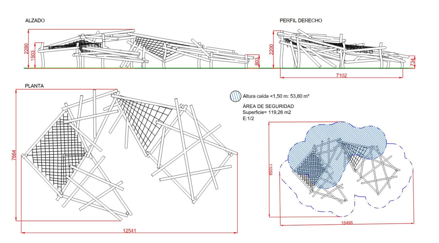 Parque de madera de robínia MIKADO MONTPOL
