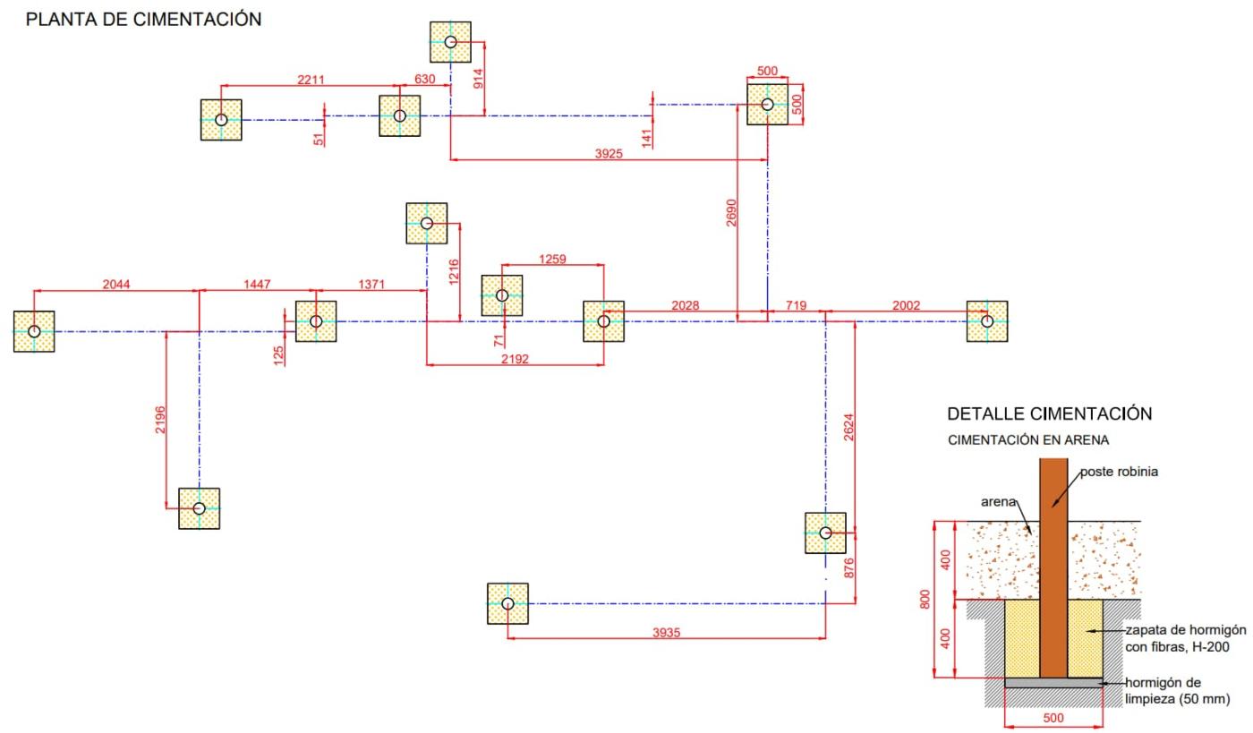 Parque de madera de robínia MIKADO MONTPOL