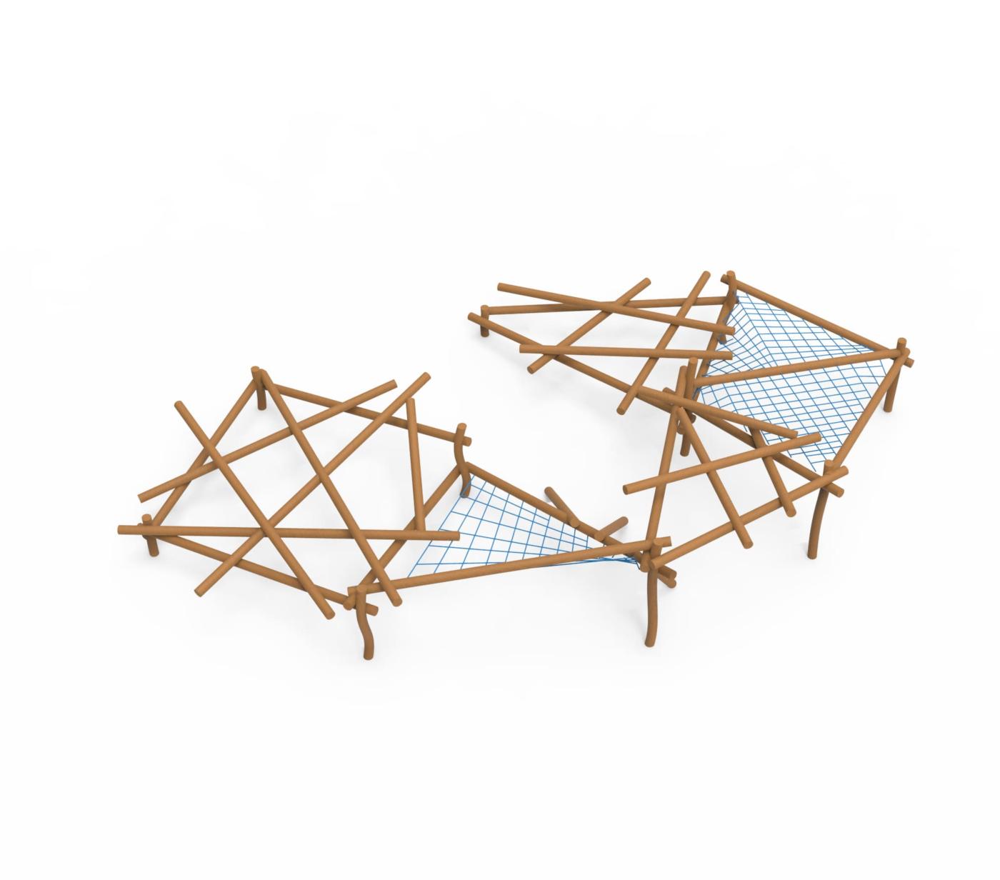 Parque de madera de robínia MIKADO MONTPOL