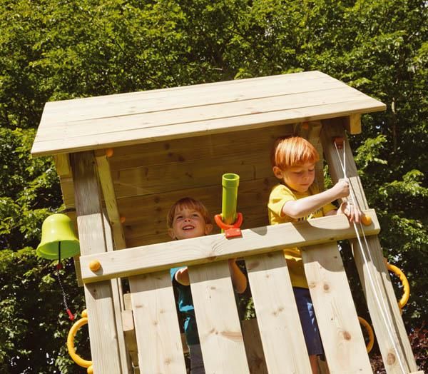 Parc infantil Masgames KIOSK XL Challenger gronxador doble rocodrom