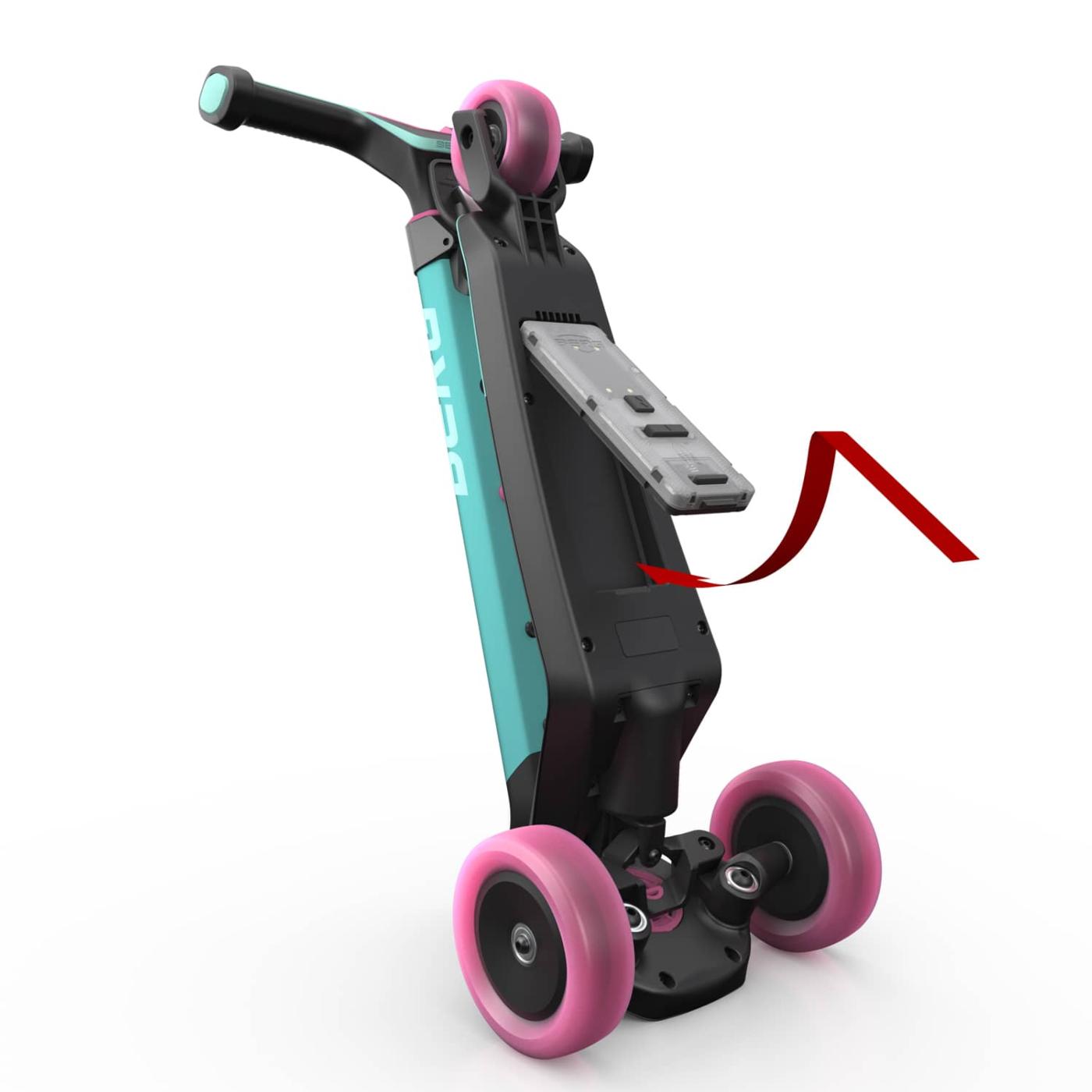 Patinete plegable BERG NEXO Light con plataforma LED 