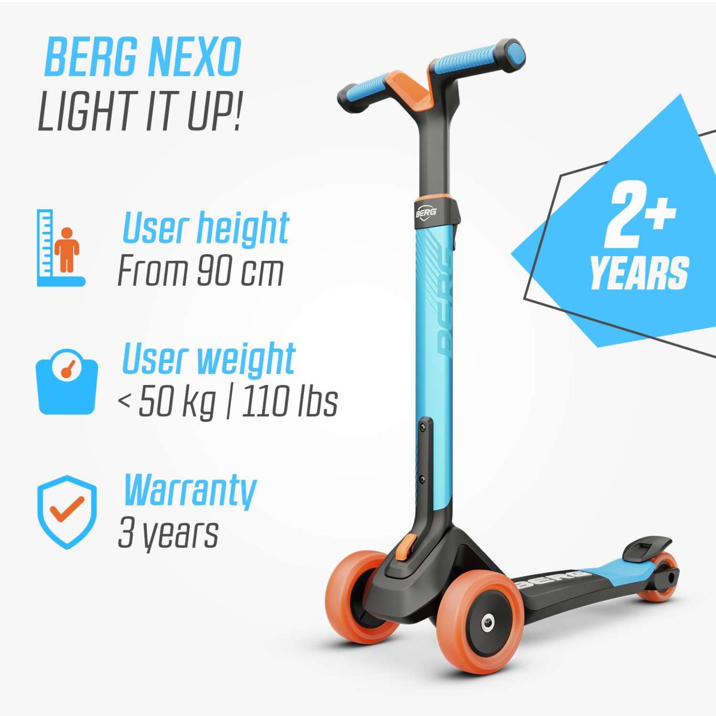 Patinete plegable BERG NEXO blue