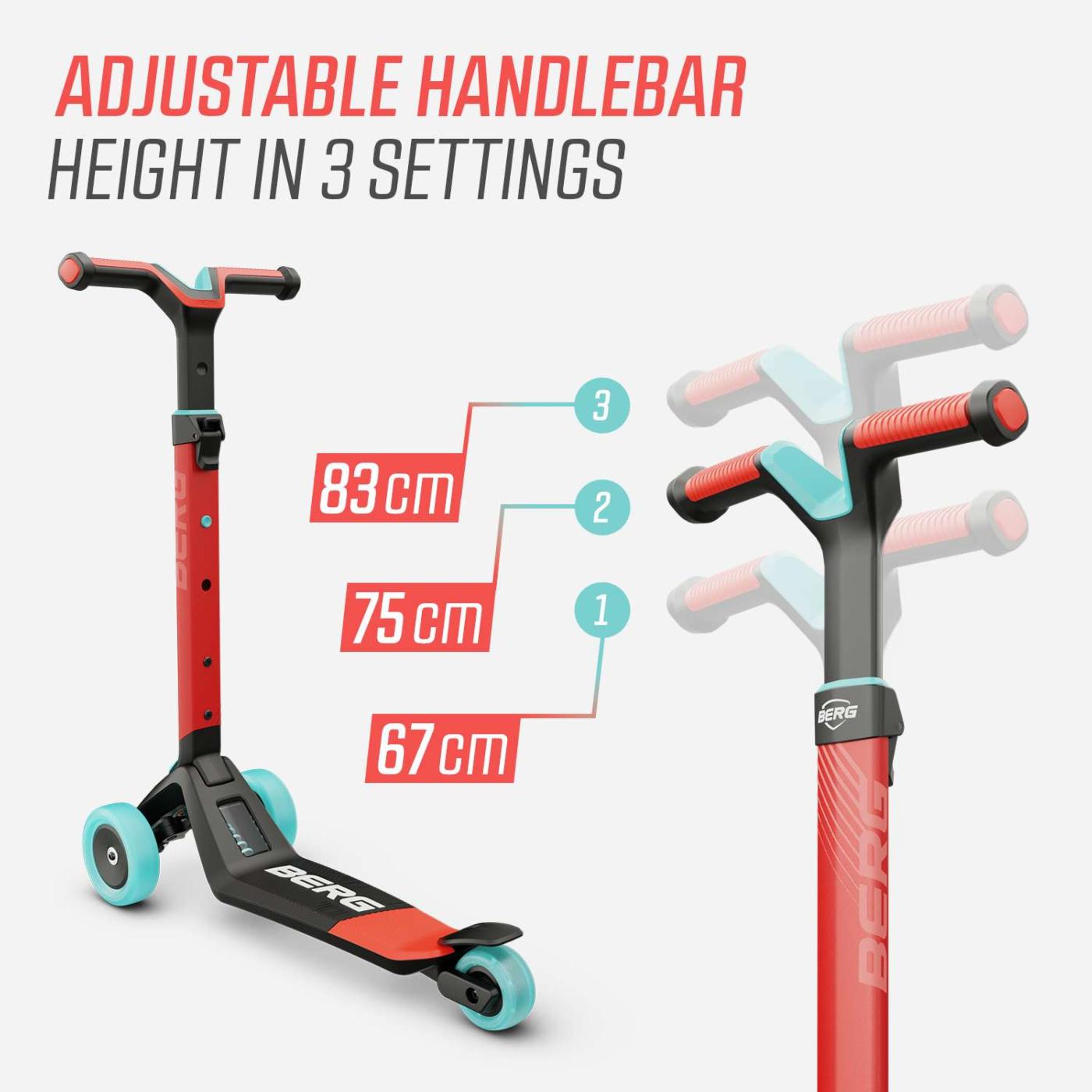 Patinete plegable BERG NEXO Rojo