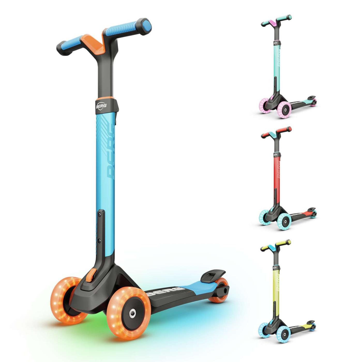 Trotinete BERG NEXO Lights com plataforma LED AZUL