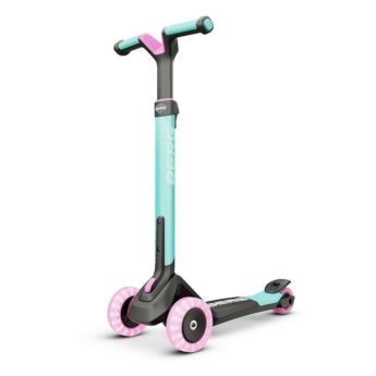 Patinete plegable BERG NEXO Light MENTA con luces en las ruedas , ideal para ir a la escuela