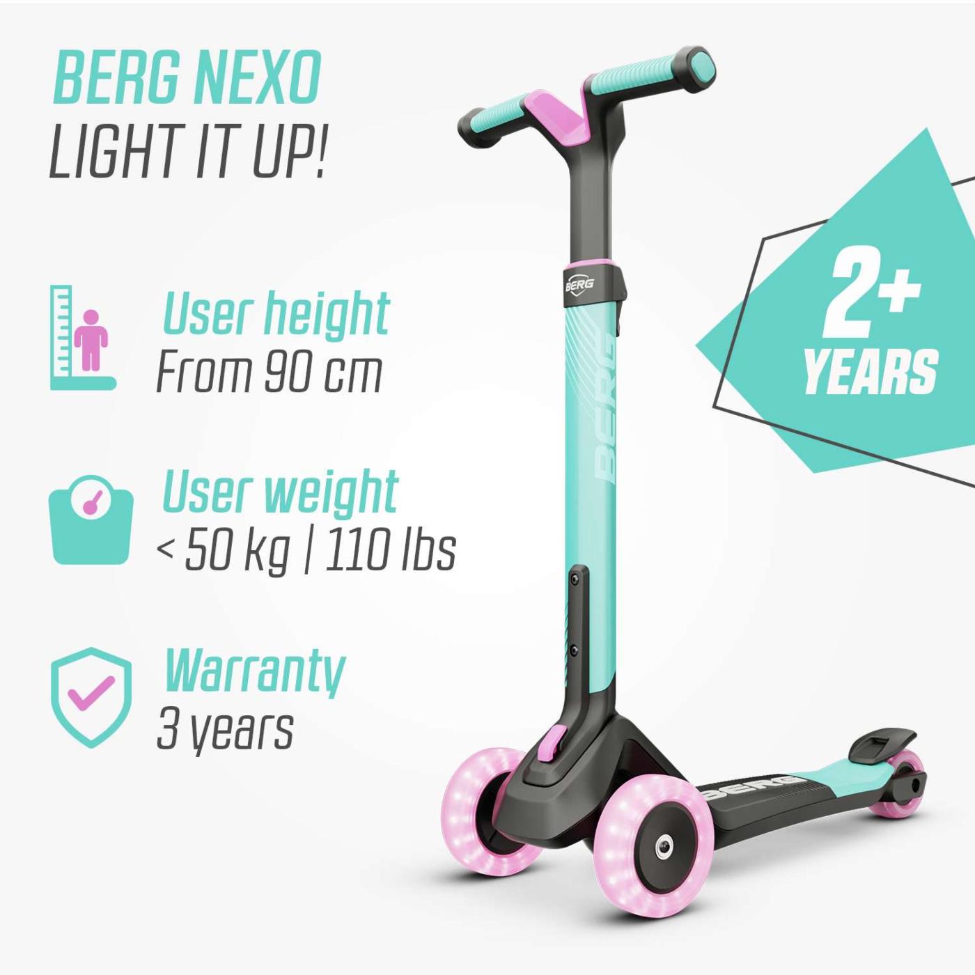 Patinete plegable BERG NEXO Light MENTA