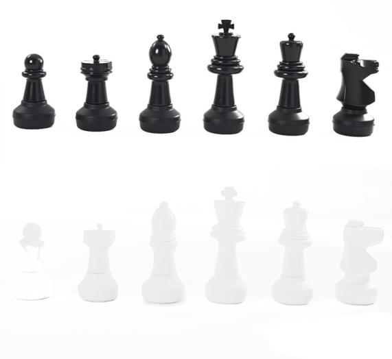 Qualidade premium e fascinante peças plásticas gigantes do xadrez