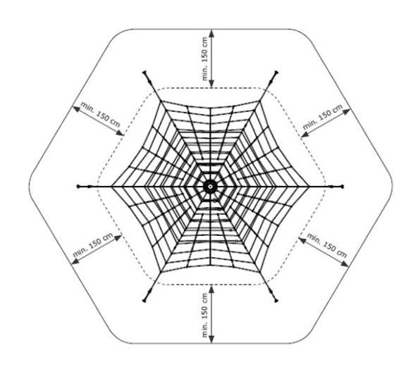 Piramide Luxor corda armada 450 cm