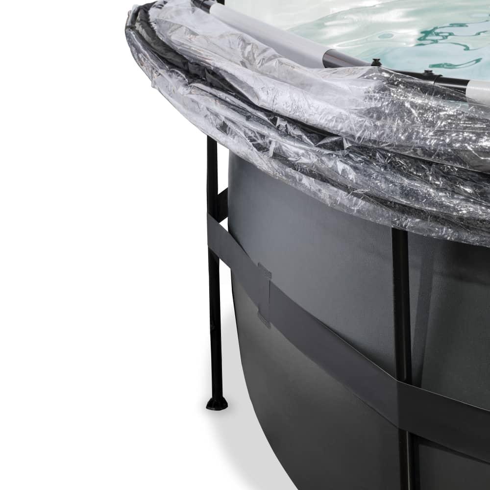 Piscina CORAL 450 colante Black com cúpula e água quente