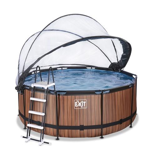 Piscina ESMERALDA 360 colante madeira com cúpula e água quente