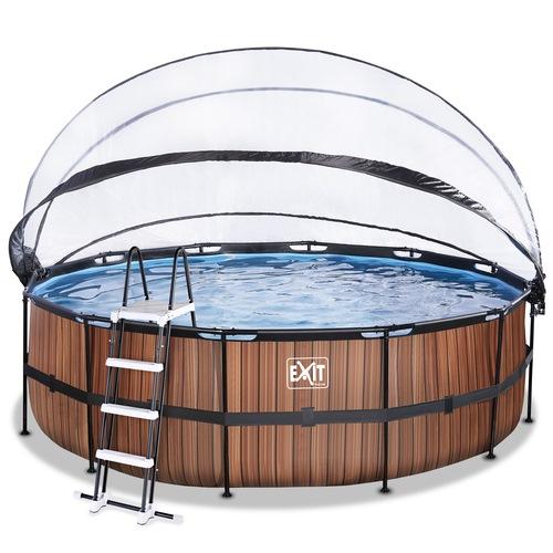 Piscina CORAL 450 colante madeira com cúpula e água quente