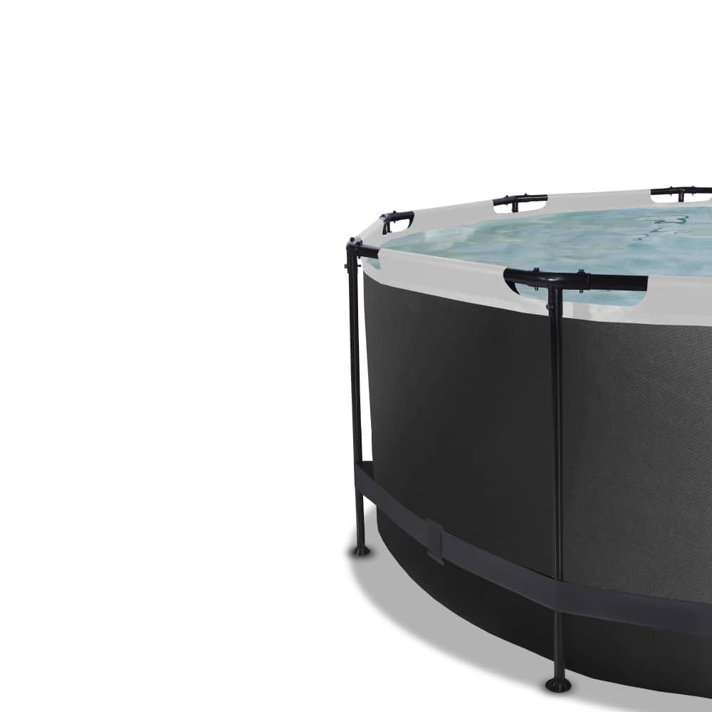 Piscina Esmeralda 360 Black com cúpula e água quente 3