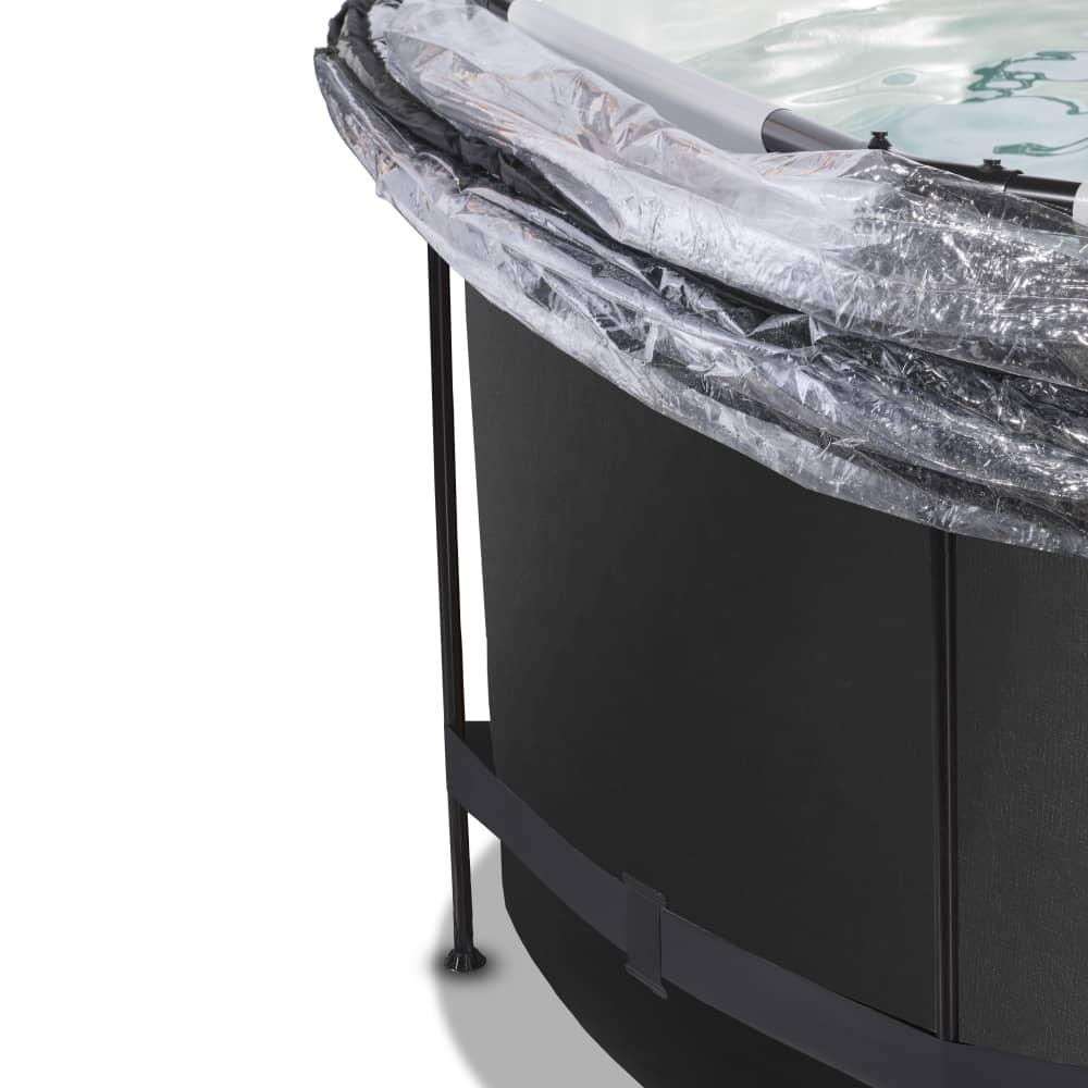 Piscina Esmeralda 360 Black com cúpula e água quente 4