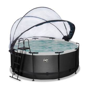 Piscina Esmeralda 360 Black com cúpula e água quente