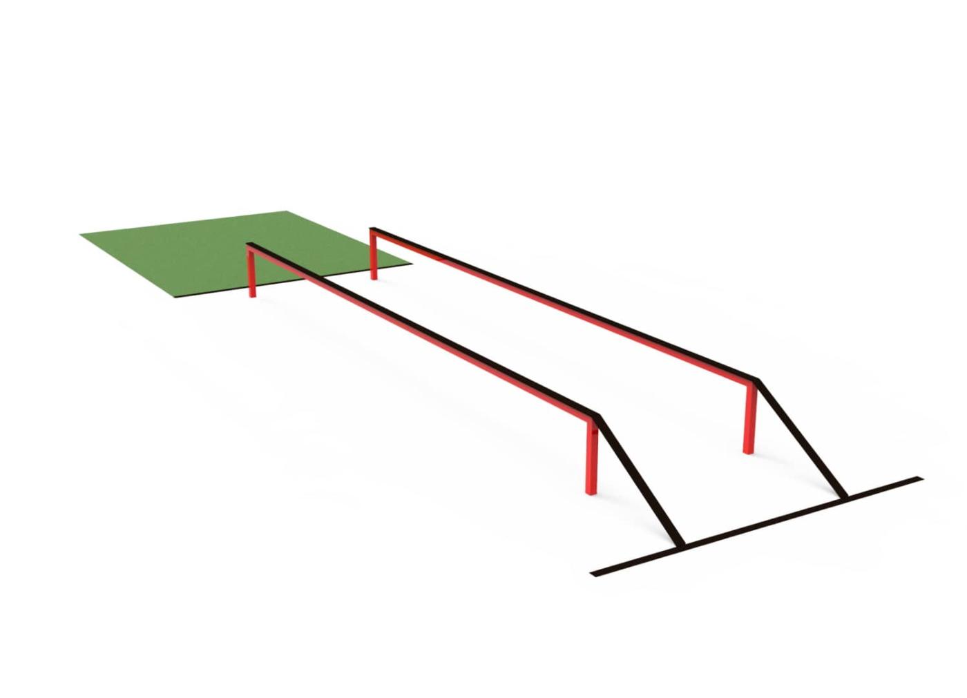 Pista americana Barra d'equilibri número 1