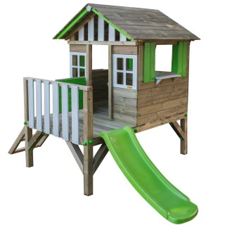 casita infantil de madera elevada masgames lollipop