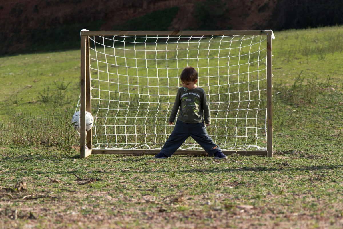 Portería de madera de futbol MASGAMES M