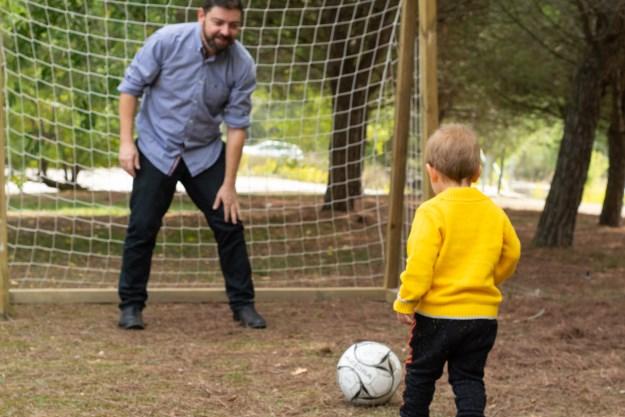 Porteria de fútbol de fusta Masgames L