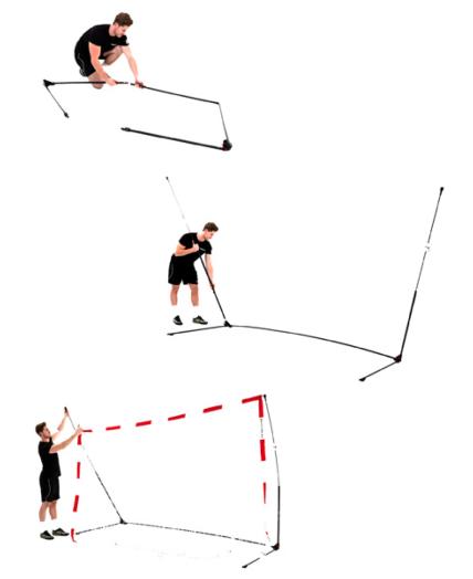 Portería balonmano trasladable