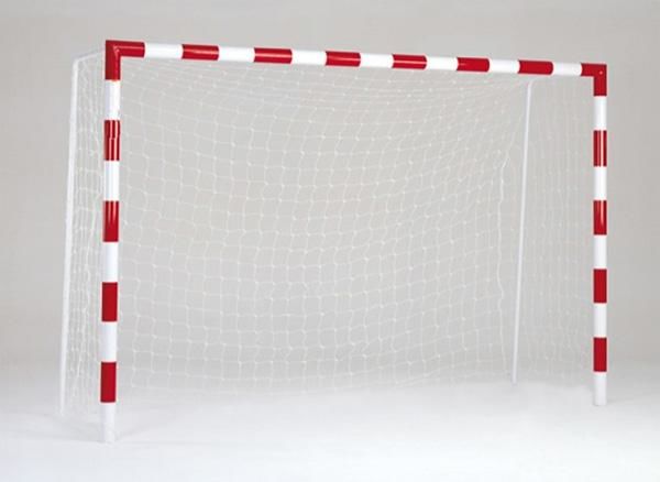 Portería de fútbol-sala de tubos redondos fija
