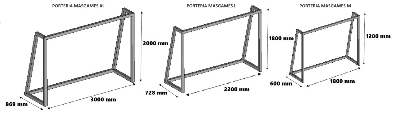 Espectacular Porteria fútbol de madera en tres diferentes tamaños, ideal  para juegs en el jardín — jardineriadelvalles