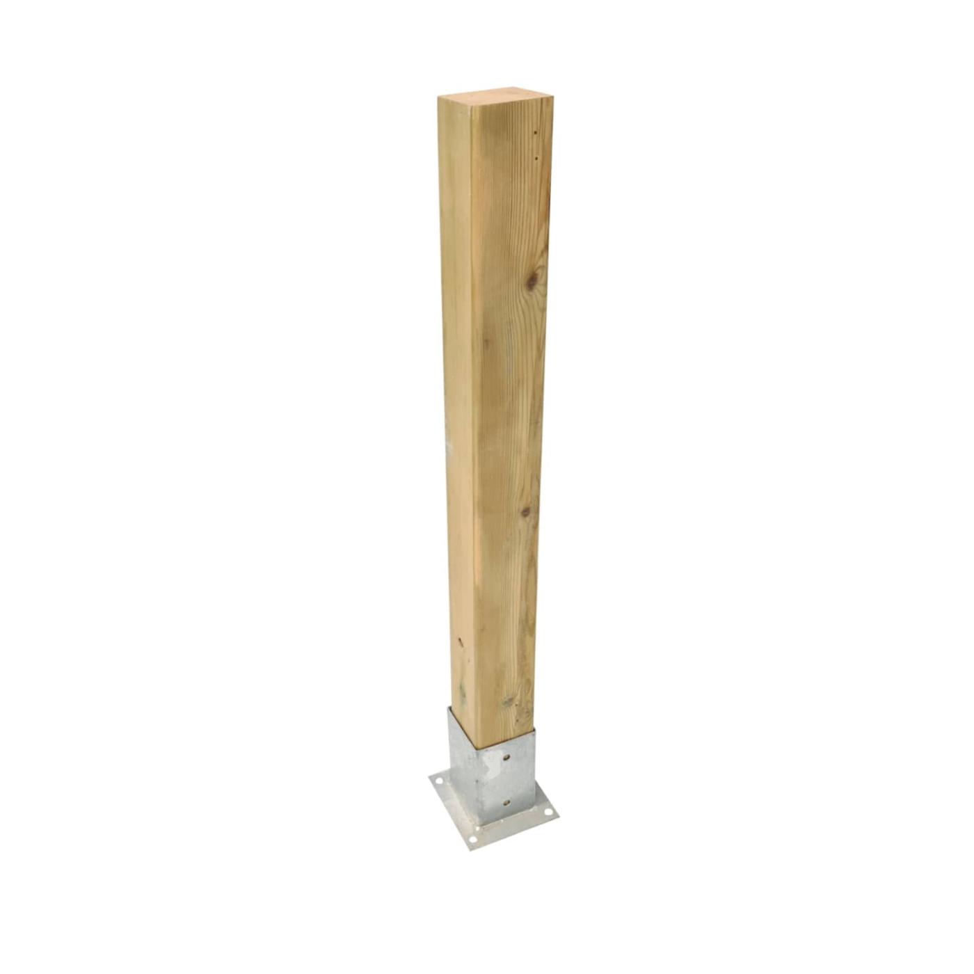 Pilar de madera de 88x88mm para vallas de exterior homologadas MASGAMES