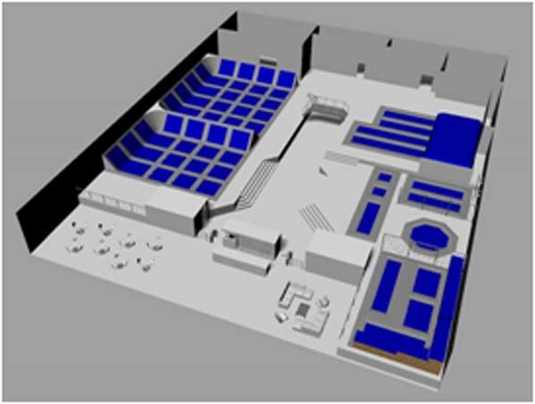 parques infantis proyecto trampolines indoor