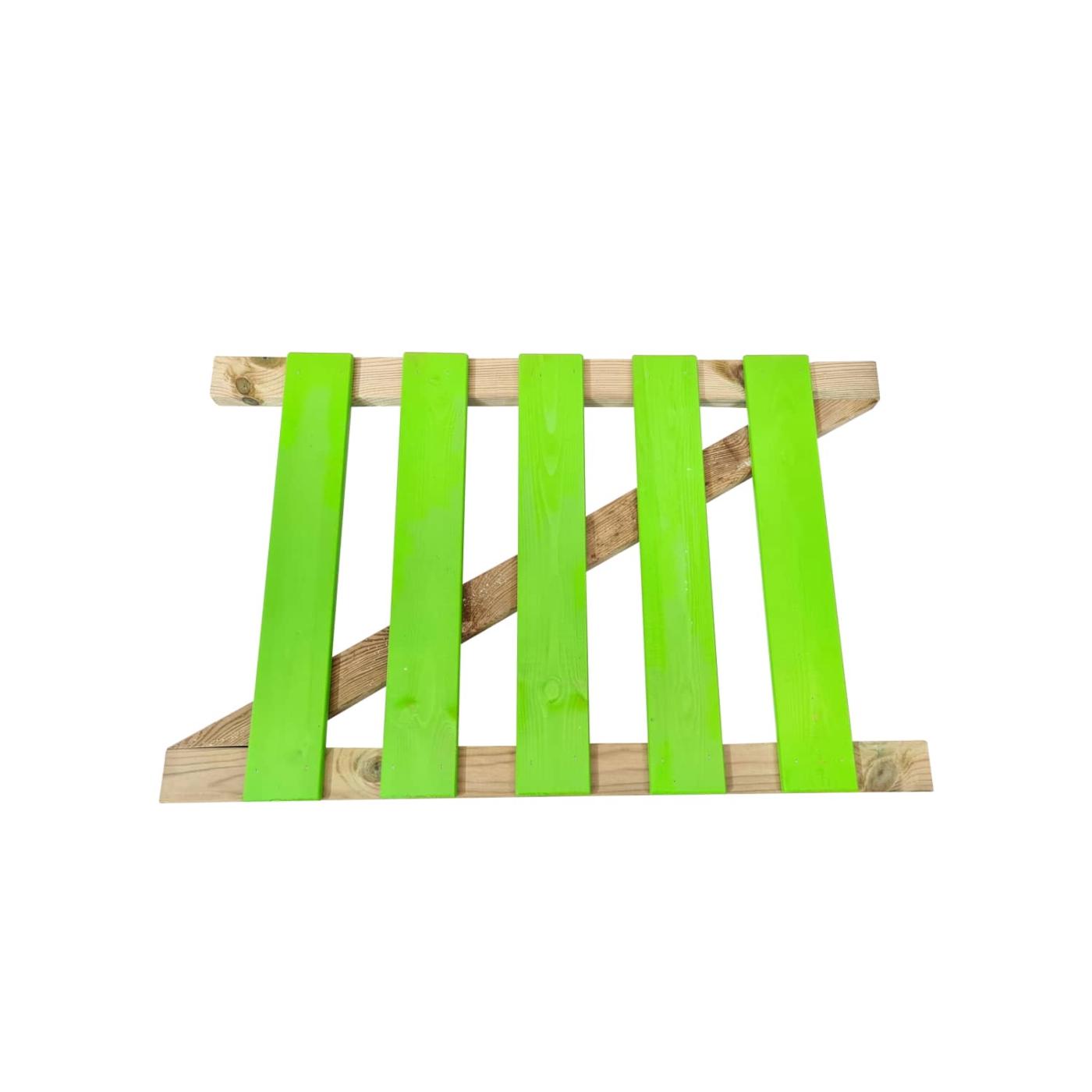 Puerta para valla de madera exterior MASGAMES RECTA 80 verde