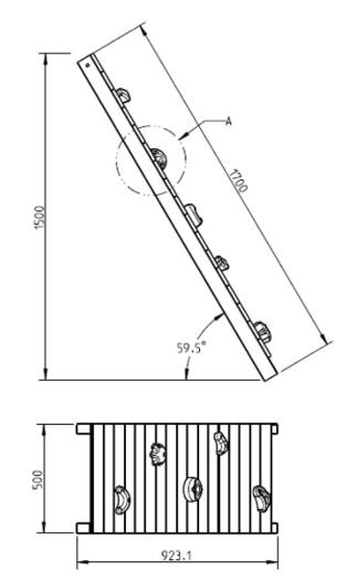 Parede de escalada Masgames Wall XL