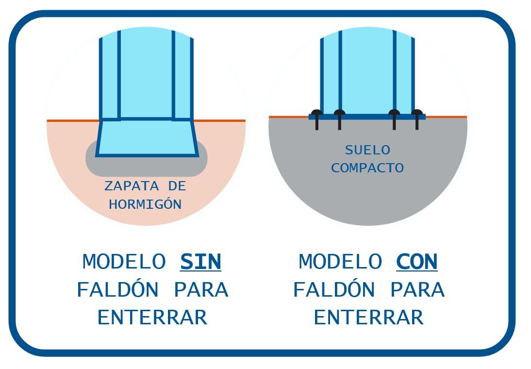 Rampa de tobogán curvada de 130 cm de altura modelo PARIS homologada