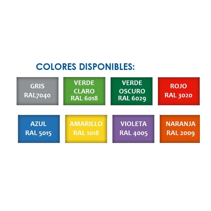 Rampa de tobogán curvada de 130 cm de altura modelo PARIS homologada