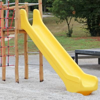 rampa de tobogán de PE para parques infantiles de madera de robinia