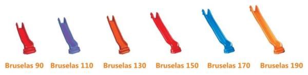 Rampa de tobogán Bruselas homologada para uso público, varios colores y medidas