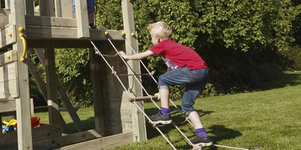 Rede escalada para parque infantil Masgames vista lateral