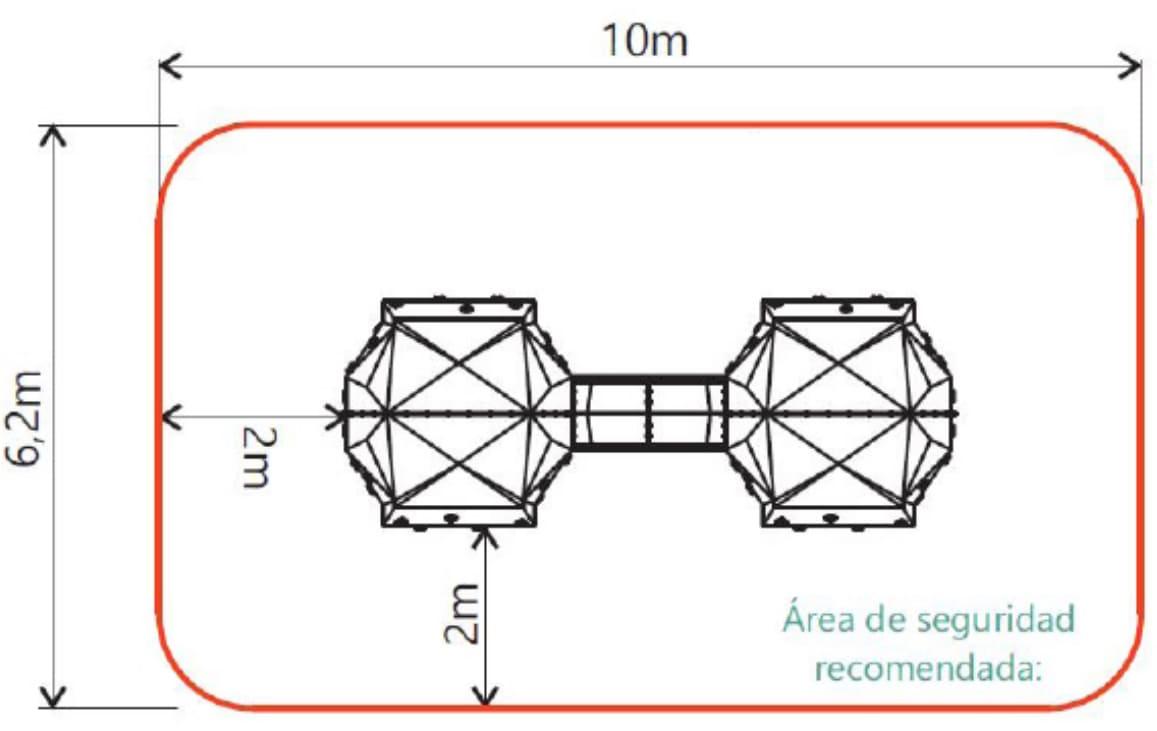 Ponte de parede de escalada exterior BERING