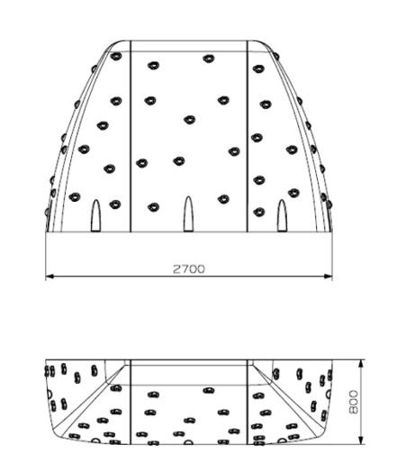 Rocódromos infantis PAREDE CAPITAN