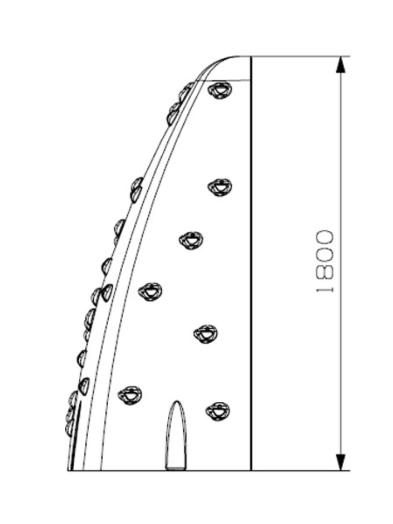 Rocódromo para poner en una pared 