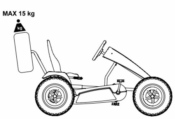 Roda reserva X-plore karts pedais BERG