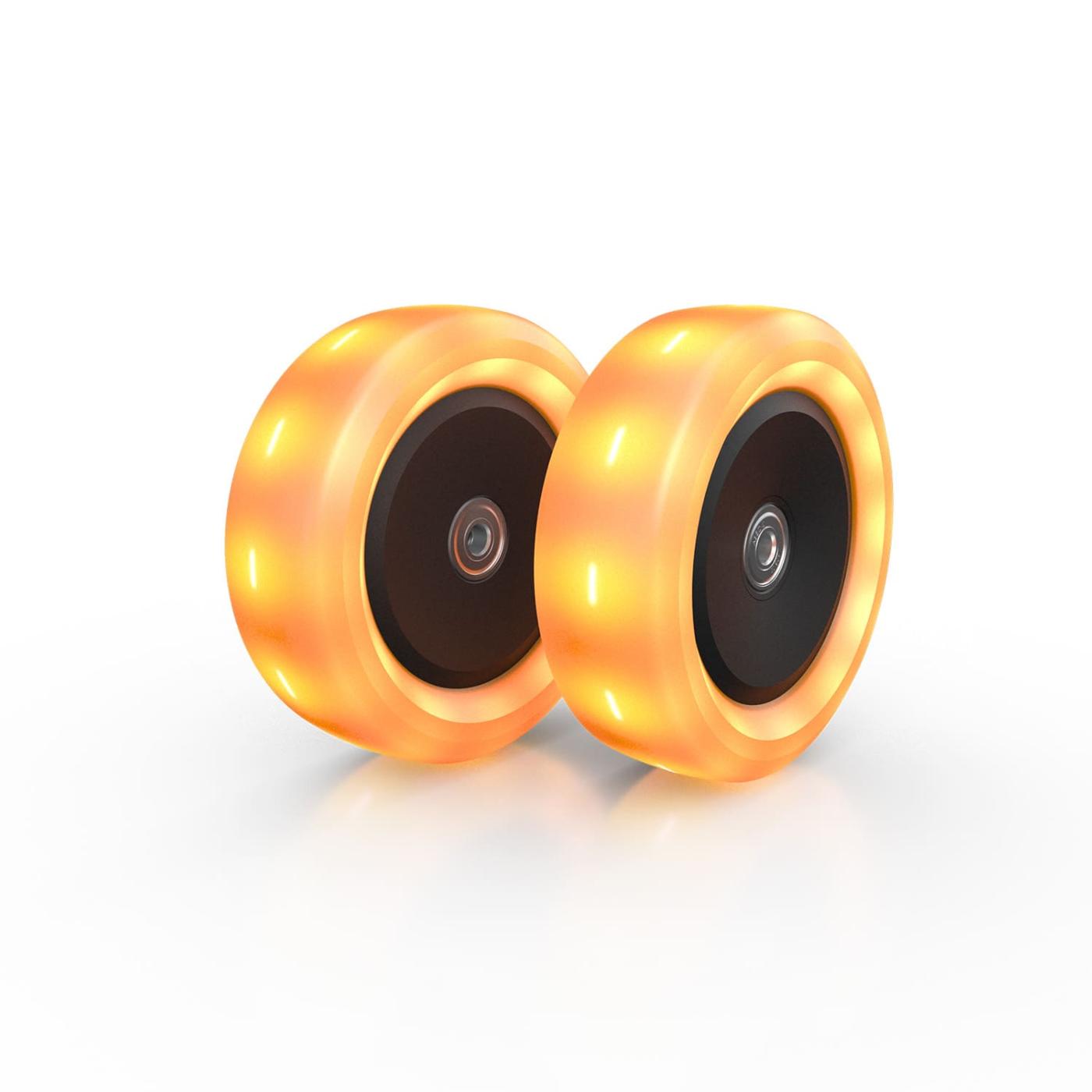 ruedas con luz para el patinete BERG NEXO naranja