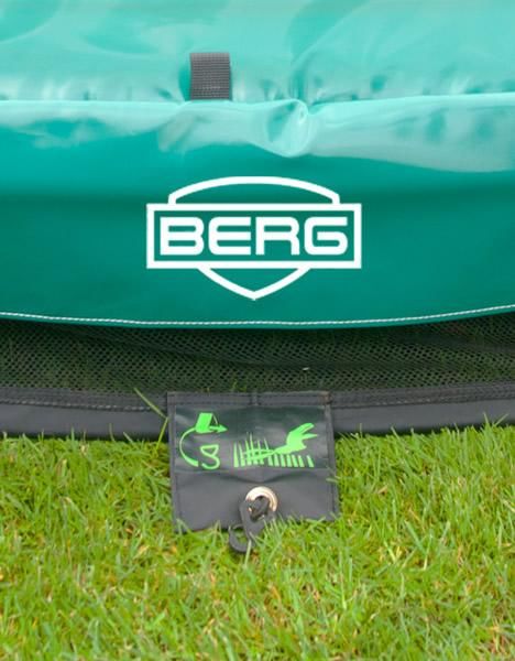 camas elasticas BERG Elite+ Inground verde protector de muelles