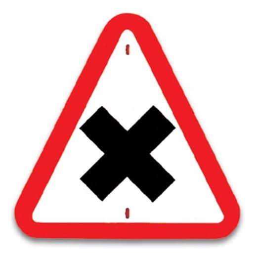 Senyal de perill d'intersecció amb prioritat a la dreta