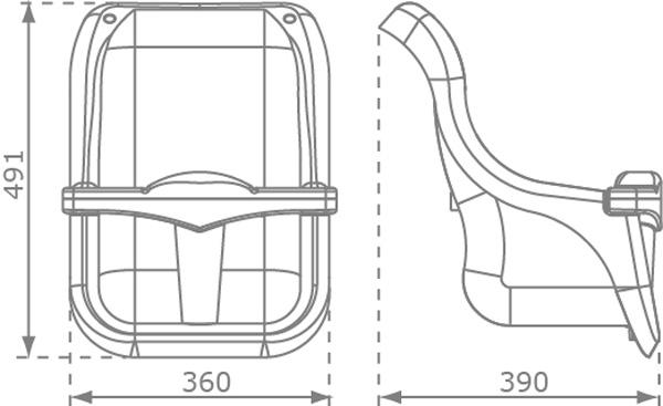 Asiento bebé para columpio violeta MASGAMES