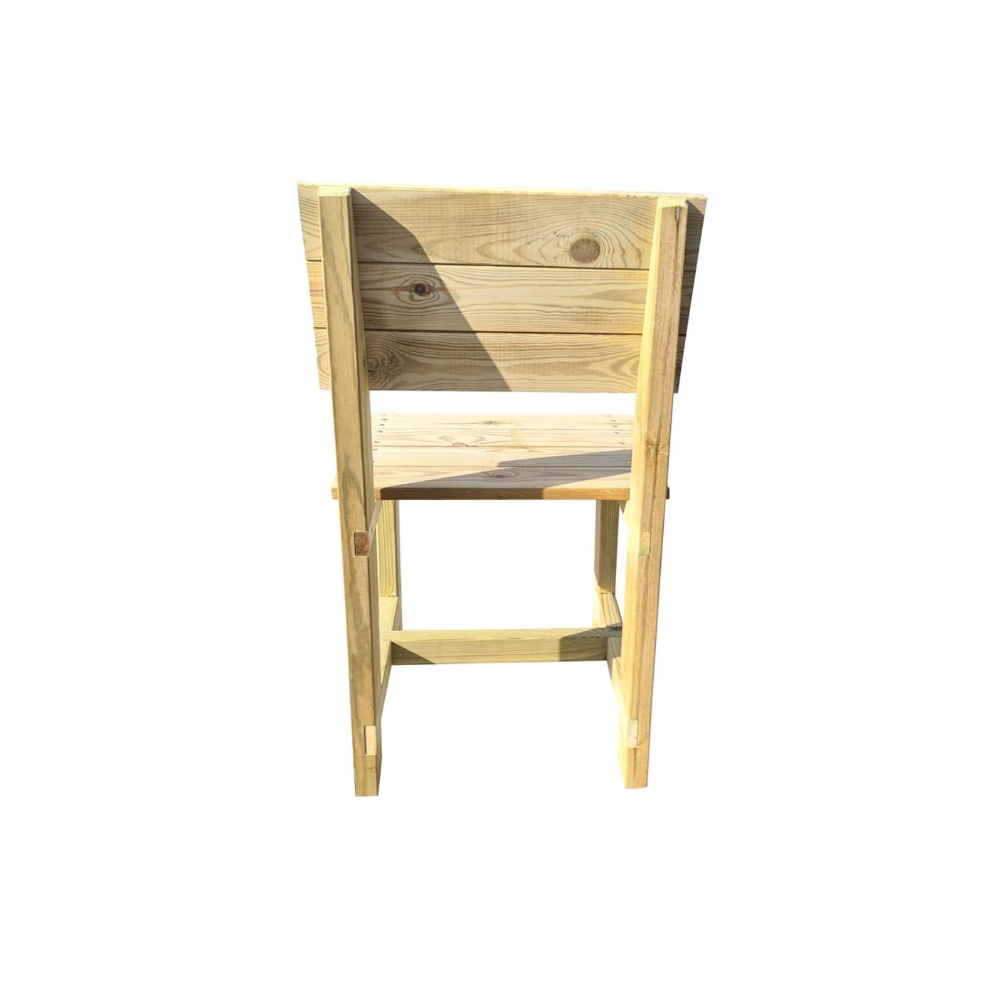 Silla de madera para exterior MASGAMES BATEA