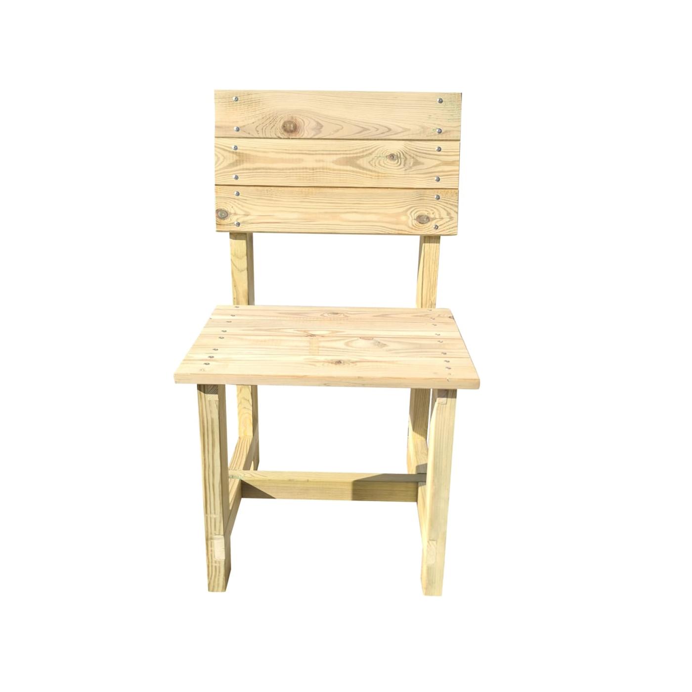 Conjunto de 4 cadeiras de exterior em madeira MASGAMES BATEA