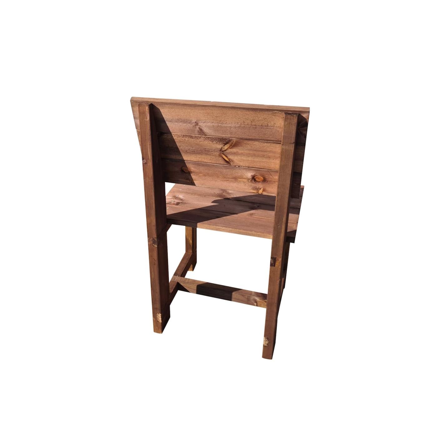 Conjunt de 4 cadires de fusta per a l'exterior MASGAMES BATEA pintada lasur
