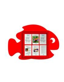 Panel informativo vitrina peixe exterior