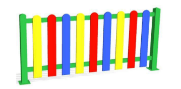 Cerca metálico Colore PEHD ele/ela Lambidas